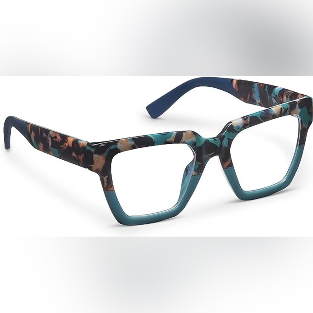PEEPERS NWT take a bow readers -teal botanico -1.00